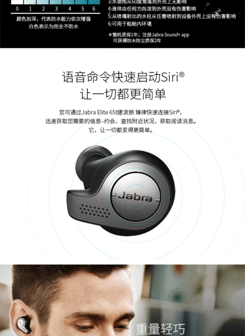 Jabra蓝牙耳机操作使用方法(jabra蓝牙耳机的用法 elite sport)
