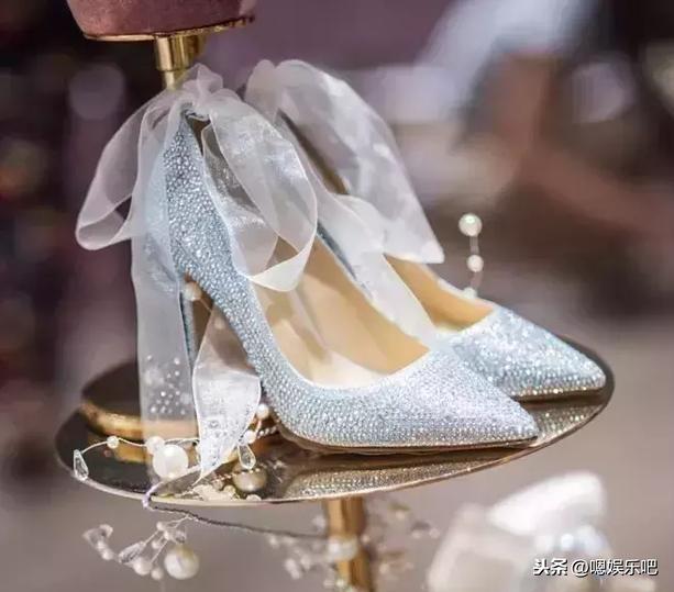 angelababy水晶婚鞋